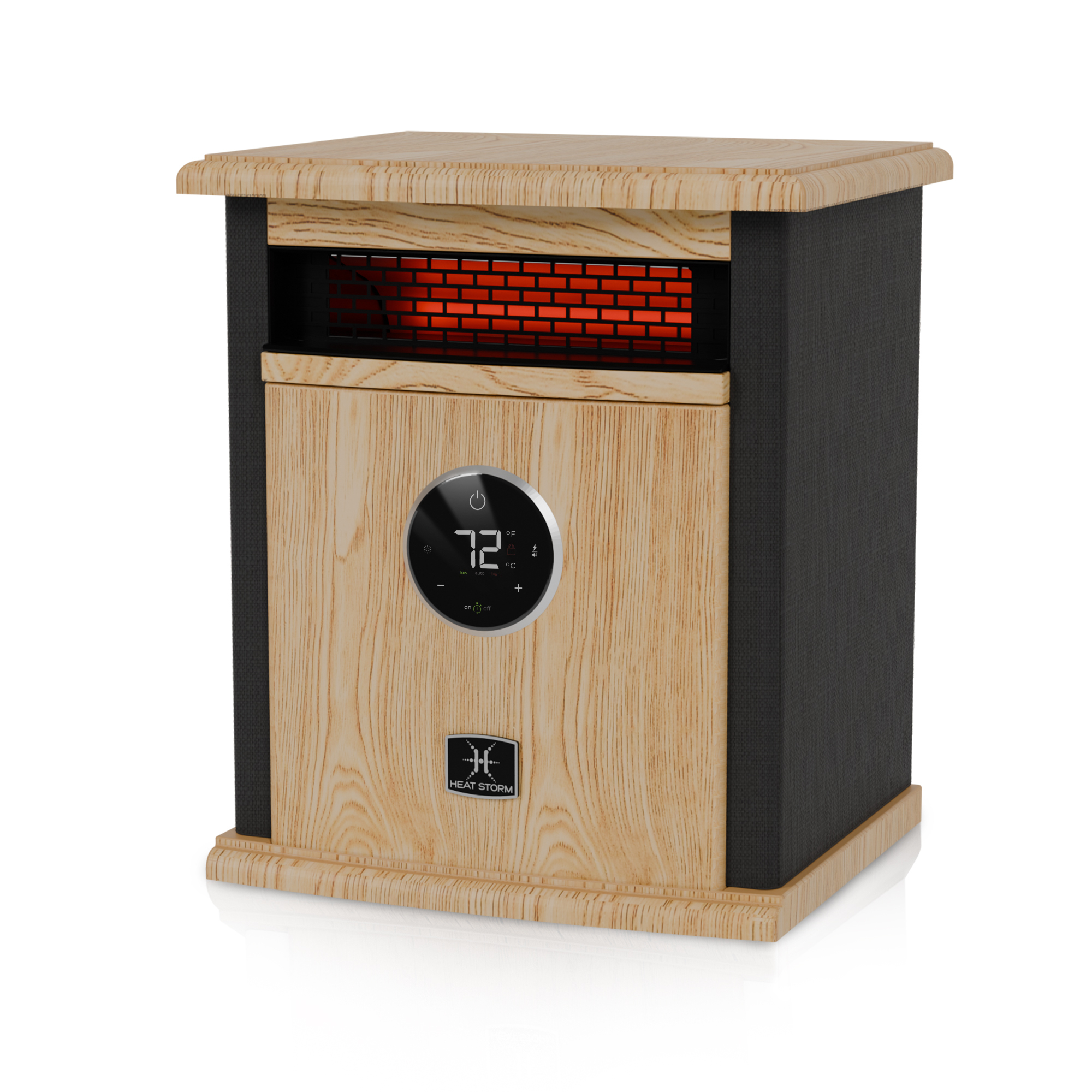 HeatStorm, 1500-WATT ELECTRIC HEATER, Heat Type Infrared, Heat Output 5200 Btu/hour, Heating Capability 400 ft², Model# A-1500-ILODB